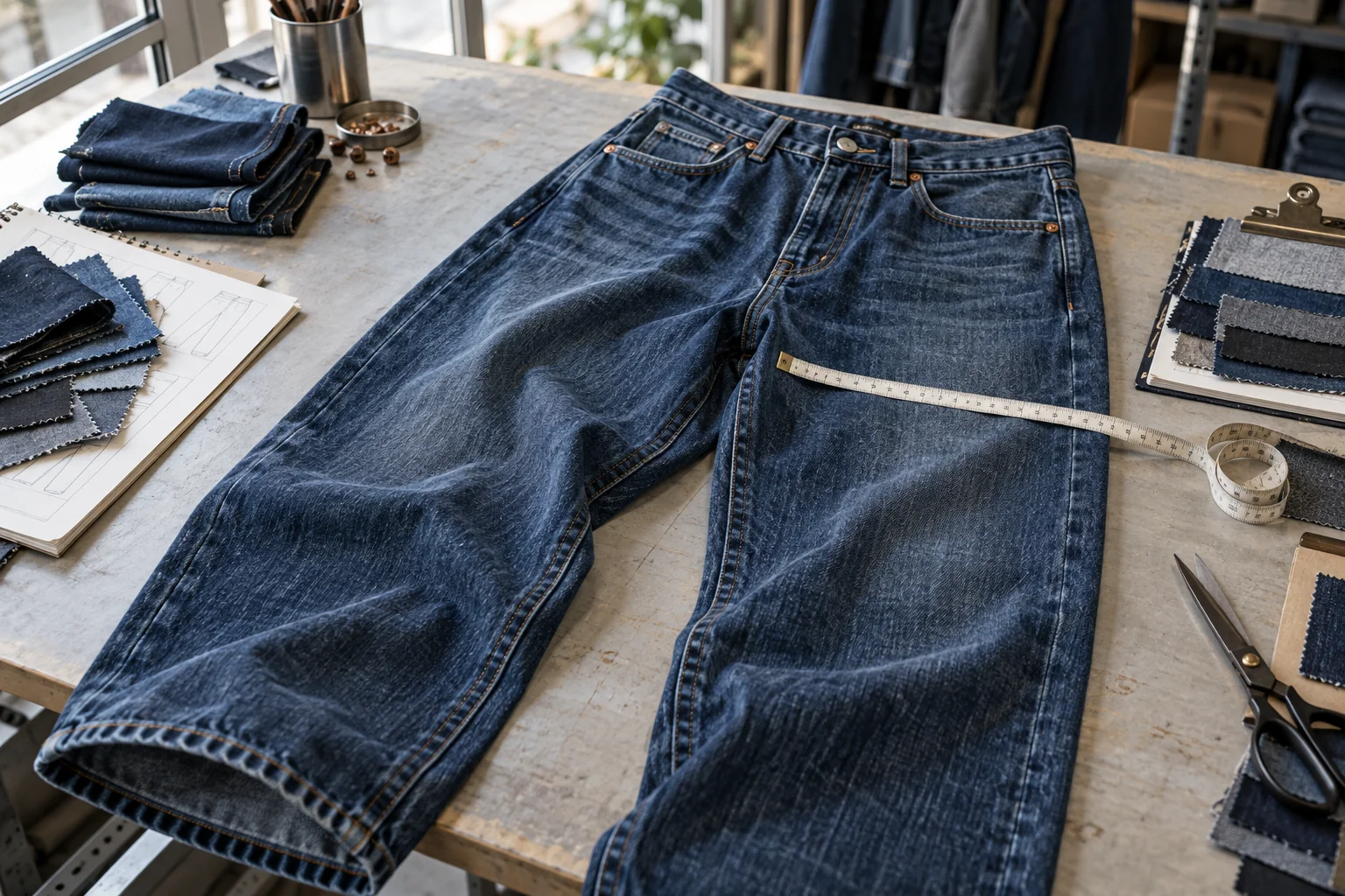 Connect baggy fit intent to production approval: Define volume and wearing position; Verify fabric, wash, and hem behavior; Approve measurements and graded sizes