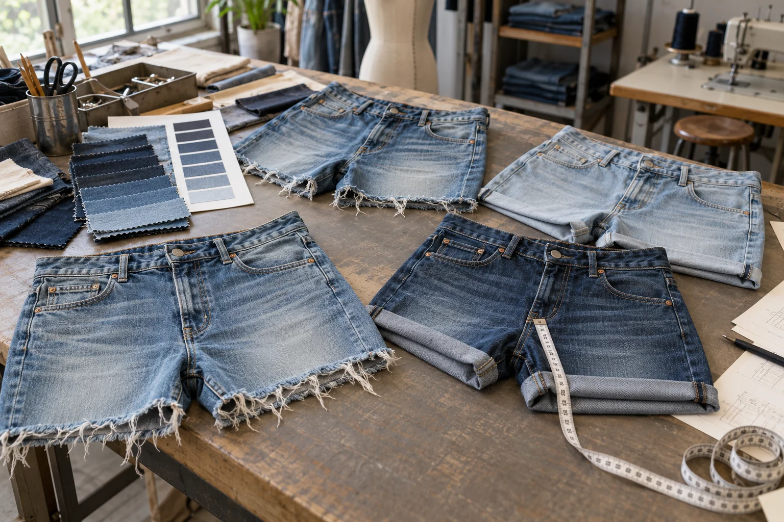 Connect the shorts brief to bulk release: Define fit, fabric, and hem; Verify washed samples and grading; Approve the route and schedule