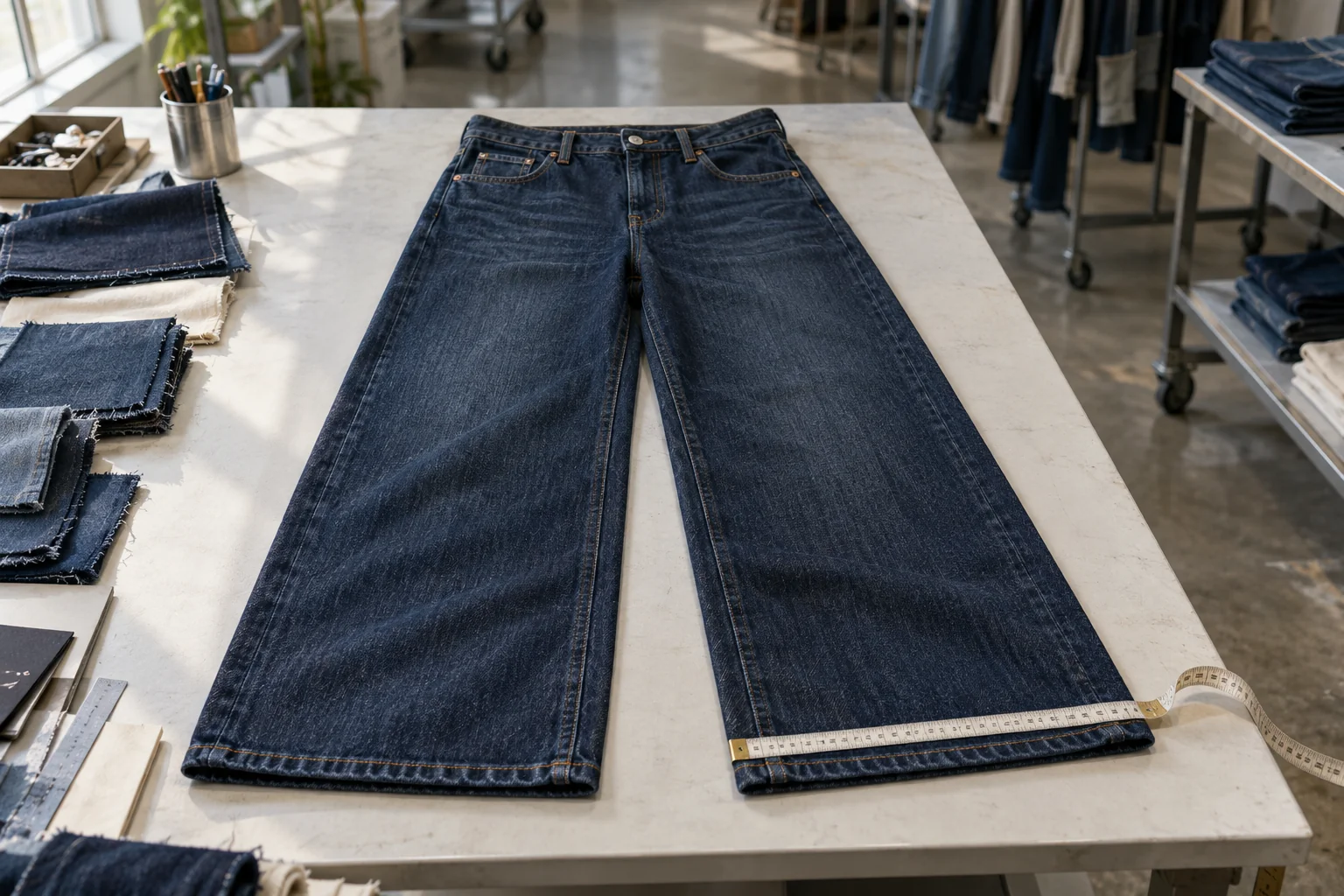 Turn the wide-leg brief into a bulk reference: Define the leg progression; Verify finished fit across sizes; Release the documented bulk route