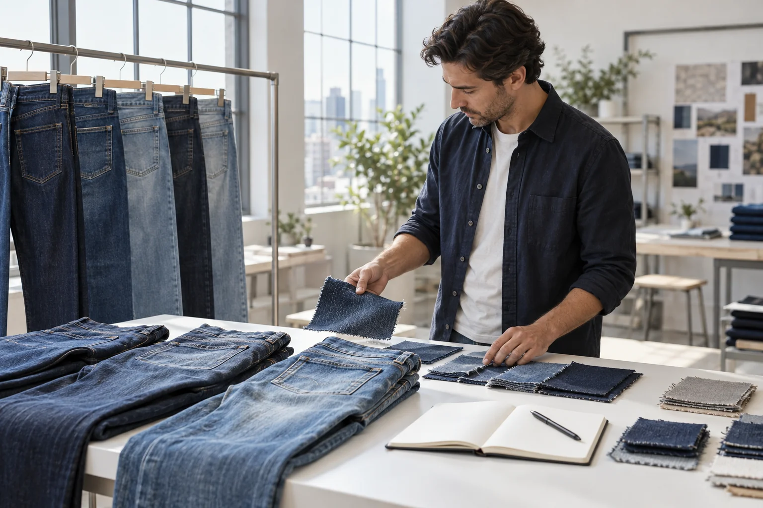Shortlist denim factories with comparable evidence: Confirm menswear jeans category fit; Send one version-controlled development brief; Advance only candidates that clear sample gates